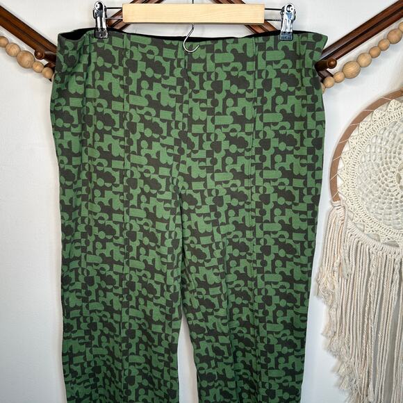 Maeve Anthropologie Margot Kick Flare Pattern Pants - Picture 1 of 6